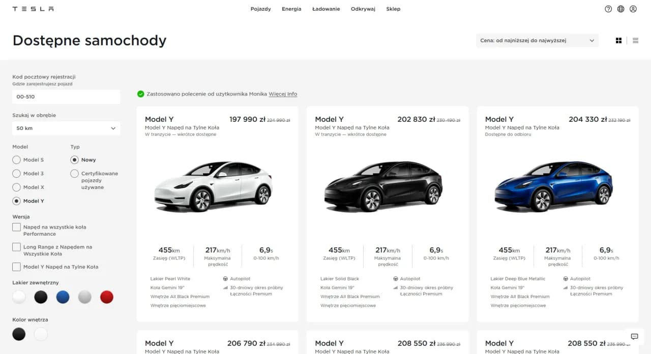 Ile kosztuje samochód Tesla? Ceny modeli w Polsce i ich różnice